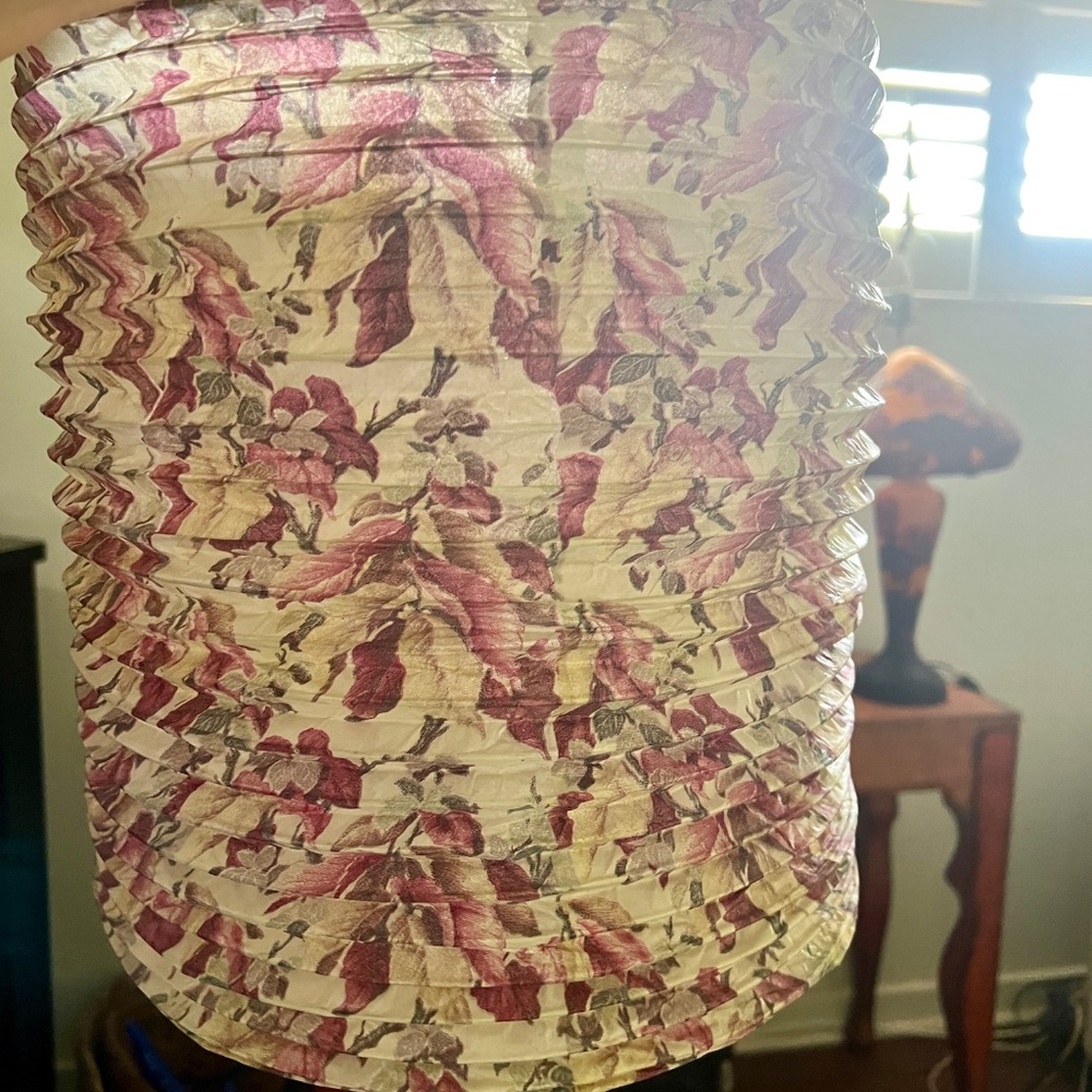 2  Large Two Paper Lanterns...  Pretty Colors